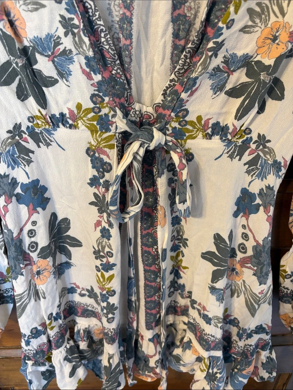 Free People violet hill printed tunic